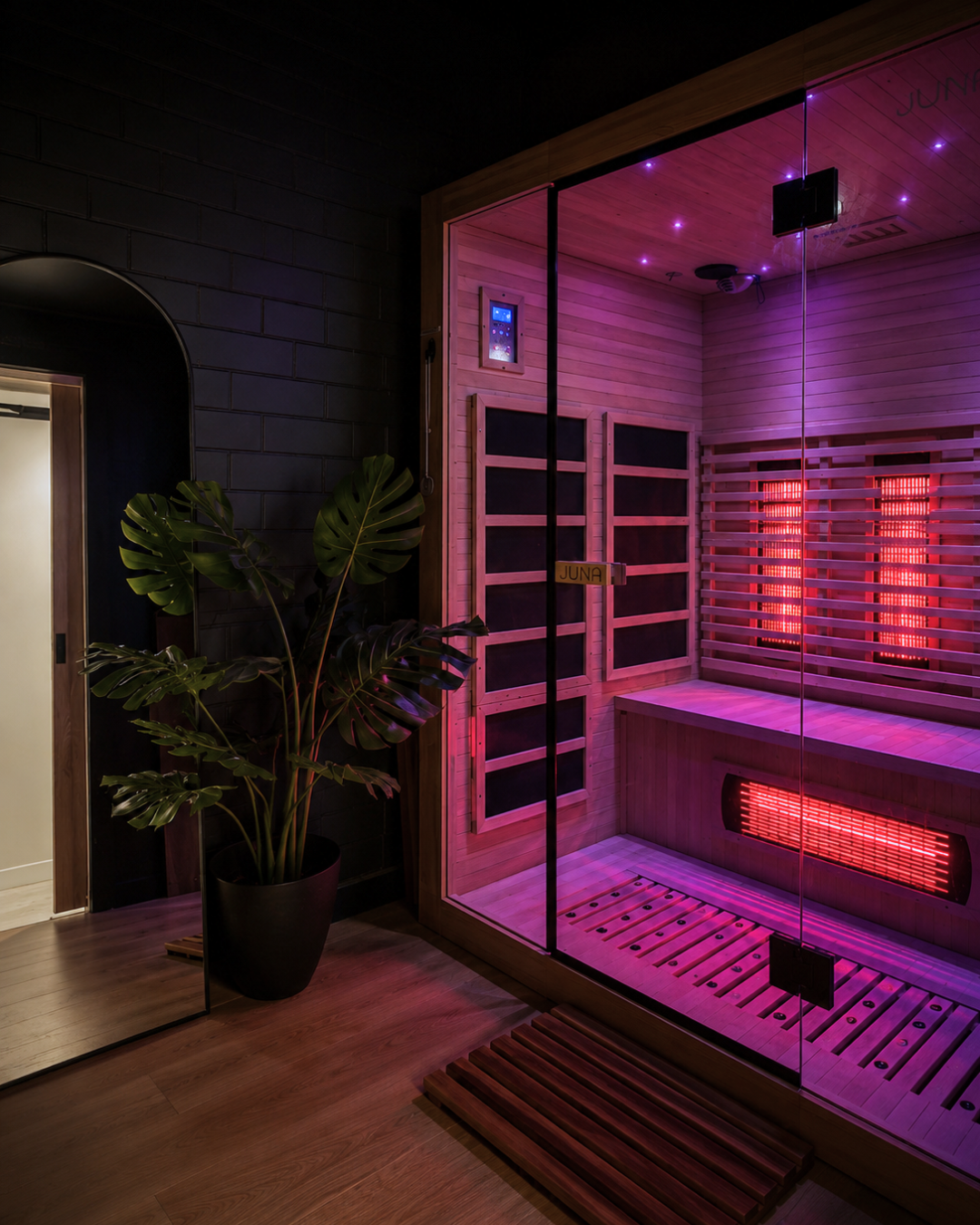 Private infrared sauna at Kōra Christies Beach