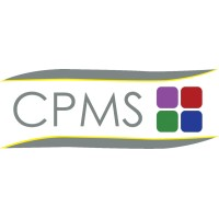 Logo with the text 'CPMS' and four colorful squares (red, green, blue, purple) beside it.