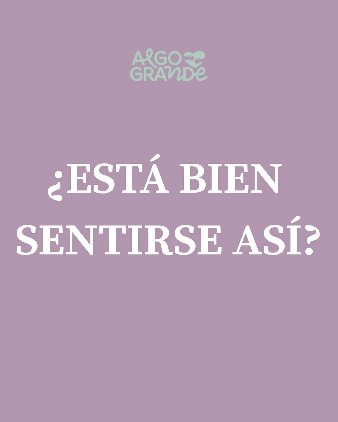 ✨ A veces sentimos cosas y cuestionamos si &ldquo;deber&iacute;amos&rdquo; sentirnos as&iacute;. 

La respuesta es simple: s&iacute;, est&aacute; bien.
No tienes que justificar lo que sent&iacute;s. 
Tus emociones no necesitan permiso para existir. S