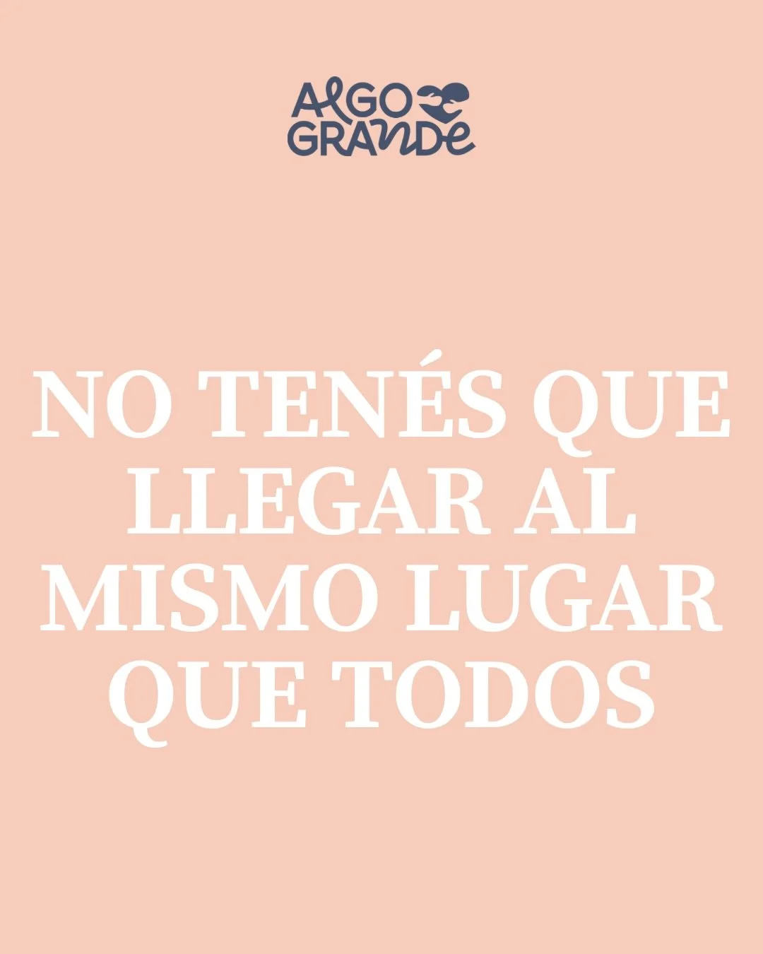 Cuestionar mandatos y aprendizajes heredados es una forma (a veces inc&oacute;moda) de estar tranquilo con uno mismo. 
Porque el deseo propio siempre es m&aacute;s importante que ese &ldquo;deber ser&rdquo; impuesto por el contexto y por los dem&aacu