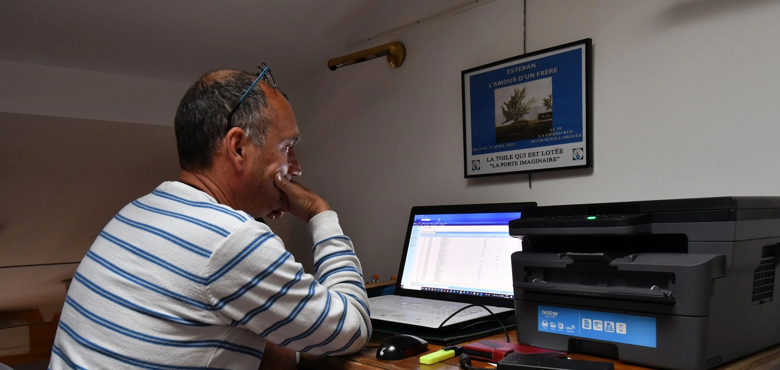 Esteban Martorell dans son atelier