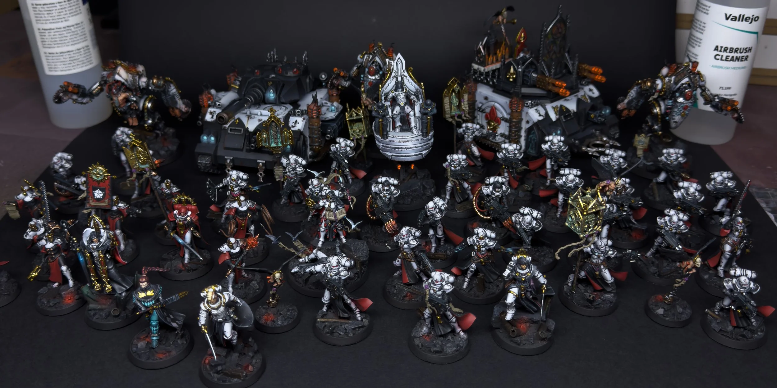 Armée soeurs de bataille, sisters of battle, adepta sororitas, rose sacrée, commande de peinture, commission, falcon miniatures, warhammer 40 000, warhammer 40k, warhammer