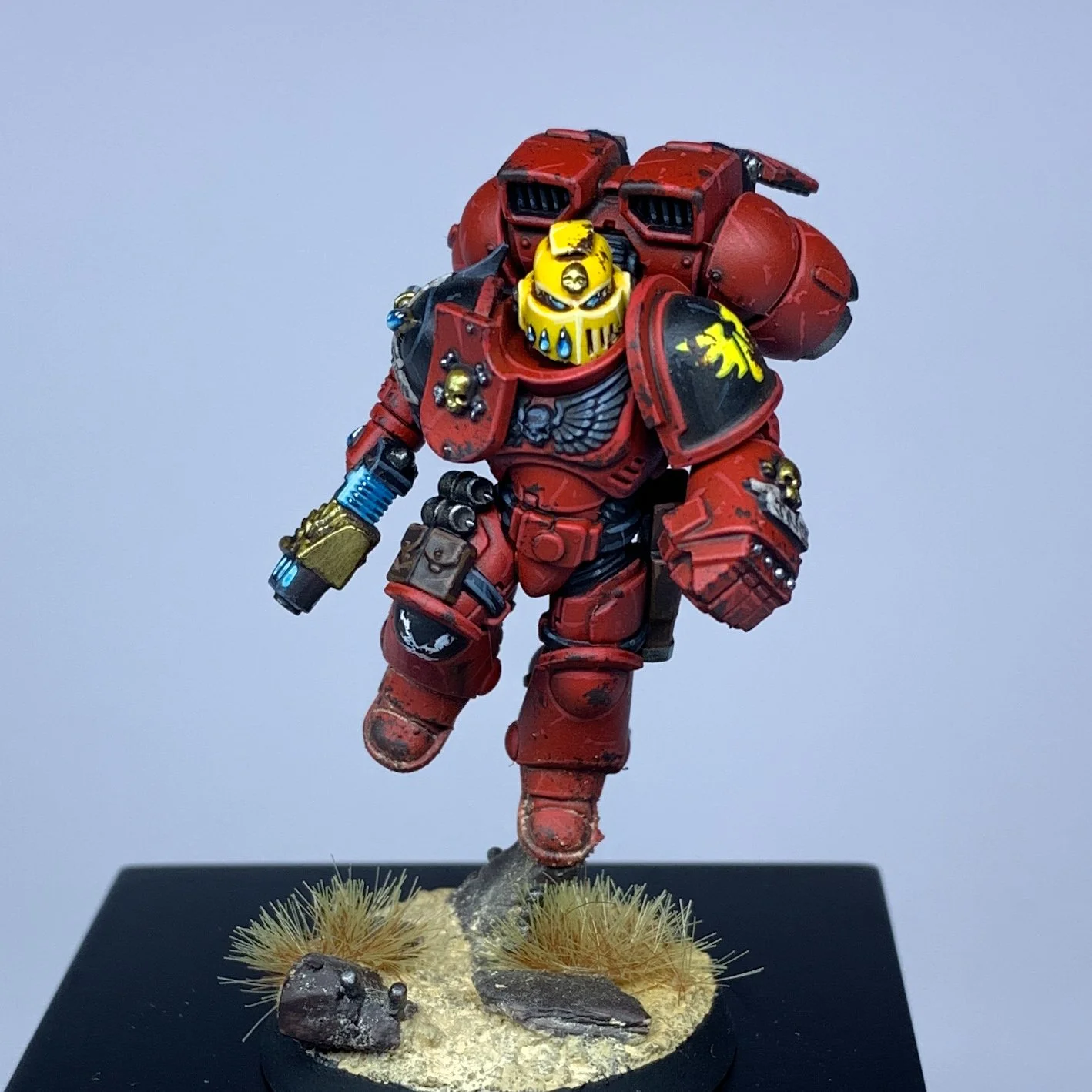 Sergent intercessor d'assault à jump pack blood angels warhammer 40000 warhammer 40k commission tabletop+