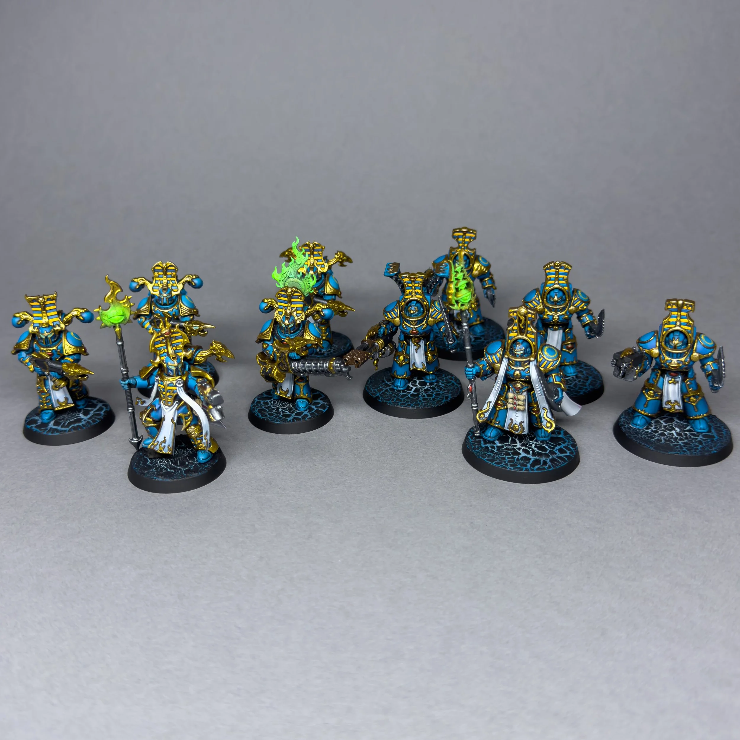 Thousand Sons, tabletop level, falcon miniatures, commande, commission, warhammer, warhammer 40k, warhammer 40 000, chaos, service de peinture