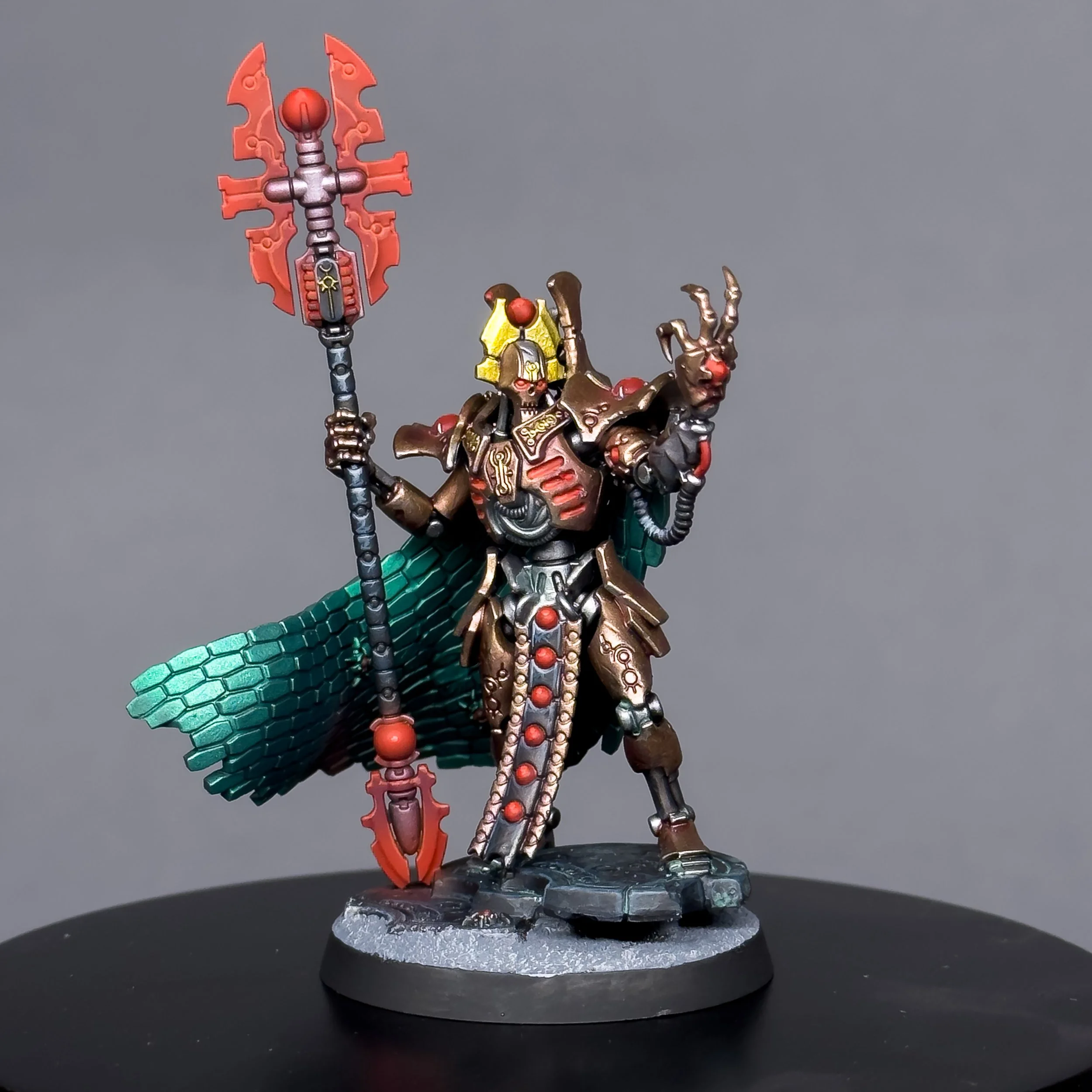 Imothek the Stormlord, tabletop, commande, commission, falcon miniatures, warhammer, necrons, necron, warhammer 40 000, warhammer 40k