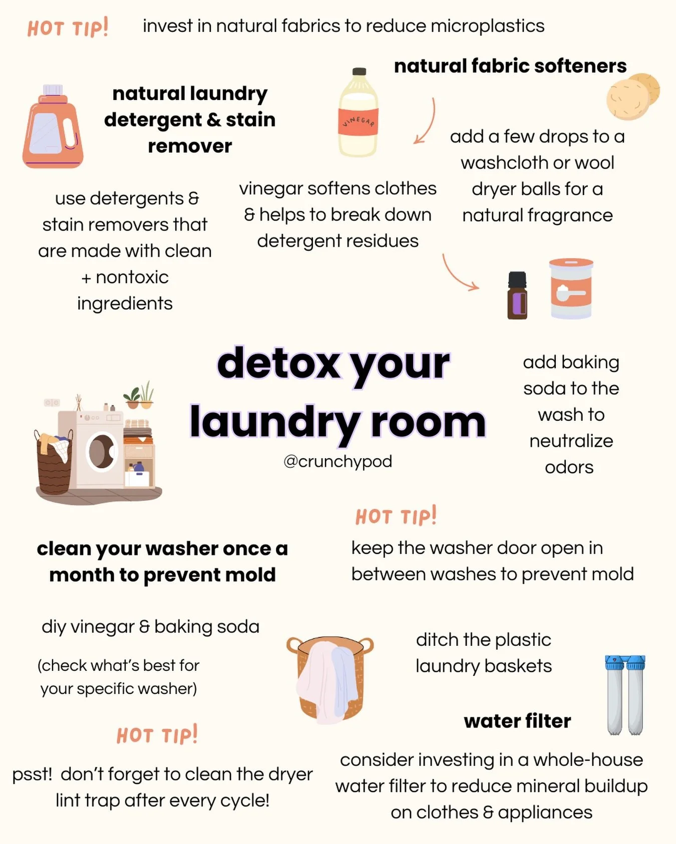 🧺 here are some ways to give your laundry room a little nontoxic tlc! 

✨ if you&rsquo;re in the beginning of your &ldquo;nontoxic&rdquo; journey, the laundry room is a great &amp; simple place to start! 

✨ the laundry supplies we use directly affe