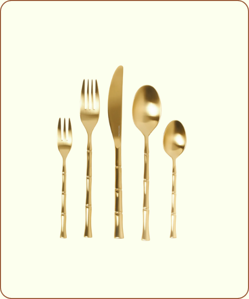Couverts dorés
