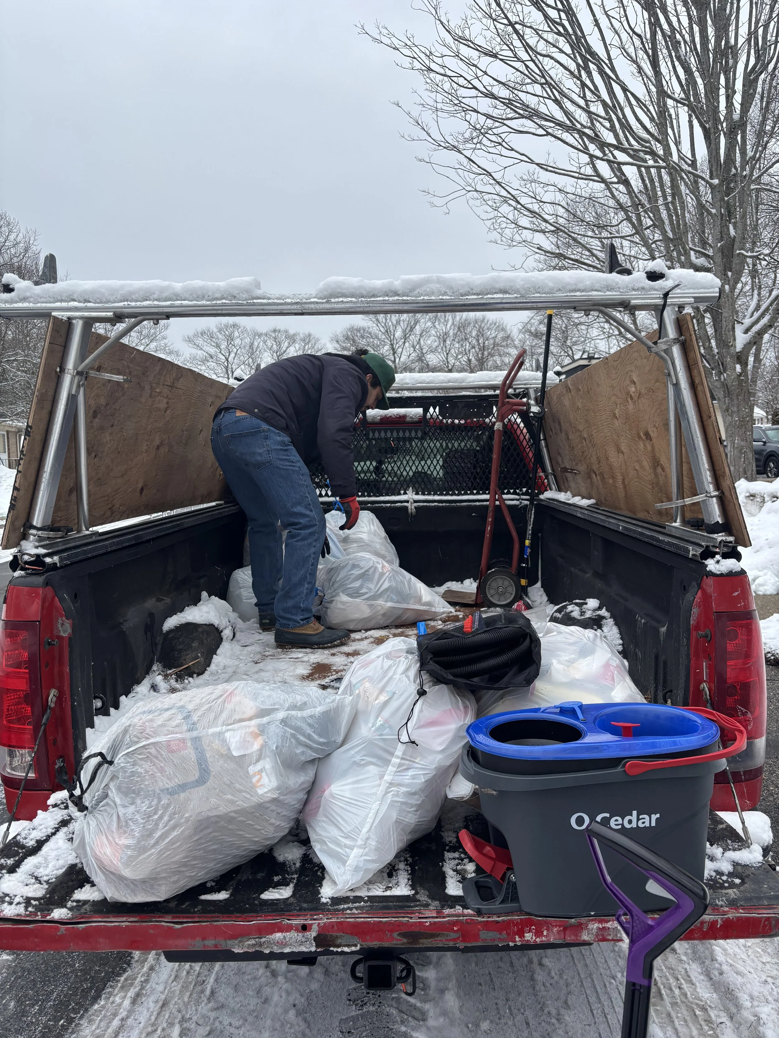 Same day junk removal job