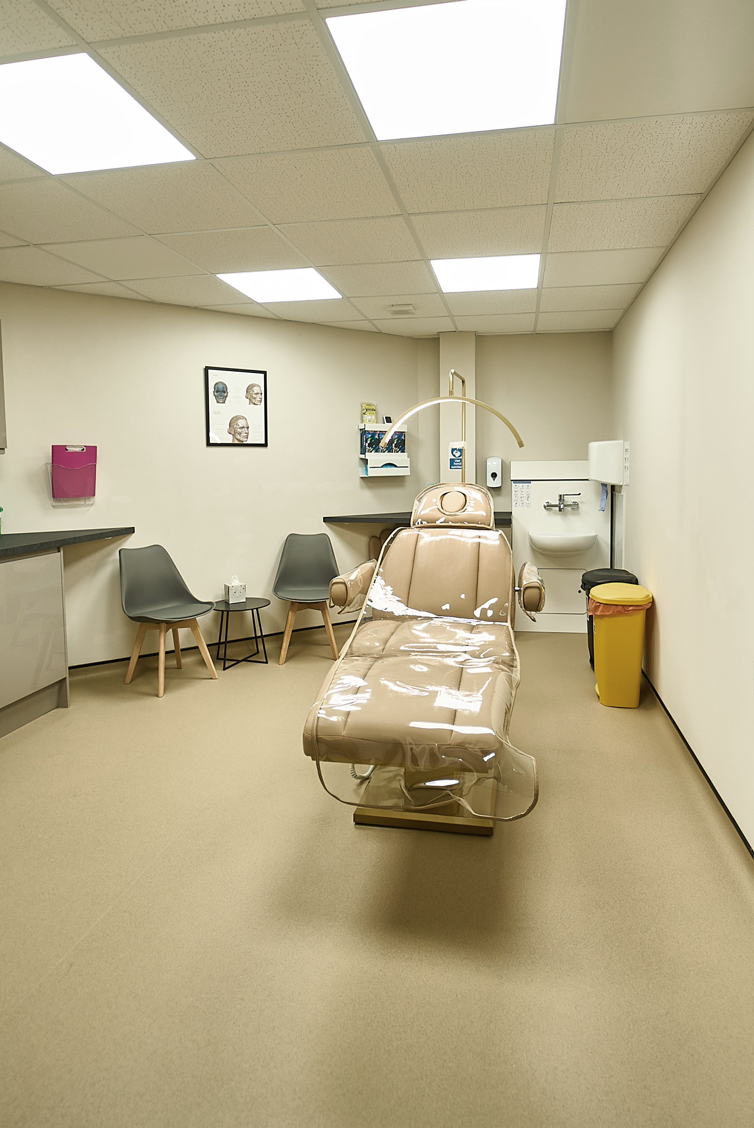 treatment room, JB Academy of Aesthetics, Kirkintilloch Glasgow