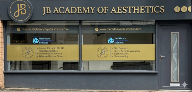 outside external image of aesthetics clinic,  JB Academy of Aesthetics, Kirkintilloch Glasgow