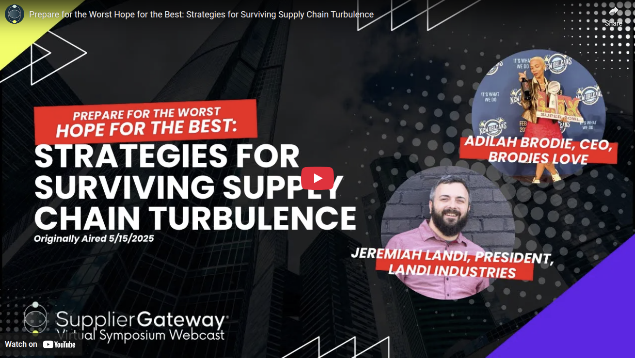 Prepare for the Worst Hope for the Best: Strategies for Surviving Supply Chain Turbulence