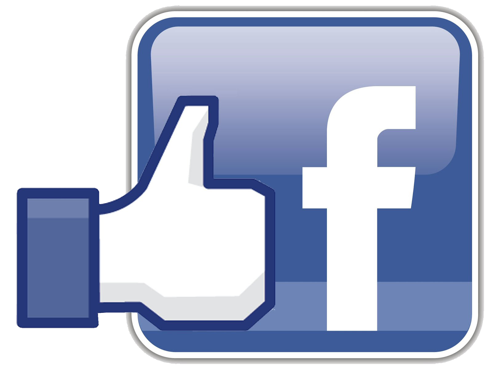 Logo de Facebook avec un pouce levé.