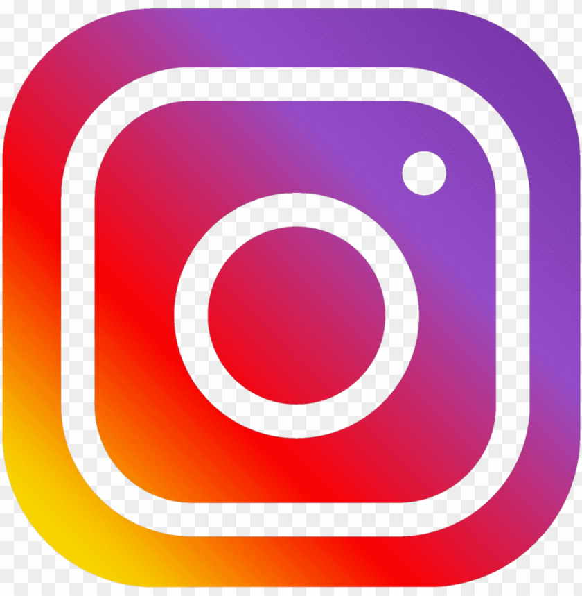 Logo d'Instagram avec un dégradé de couleurs rose, violet, orange, et jaune.