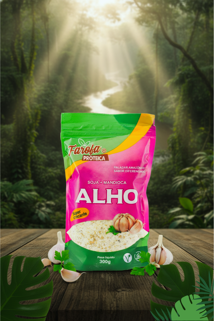 Farofa de alho proteica da Amazonia