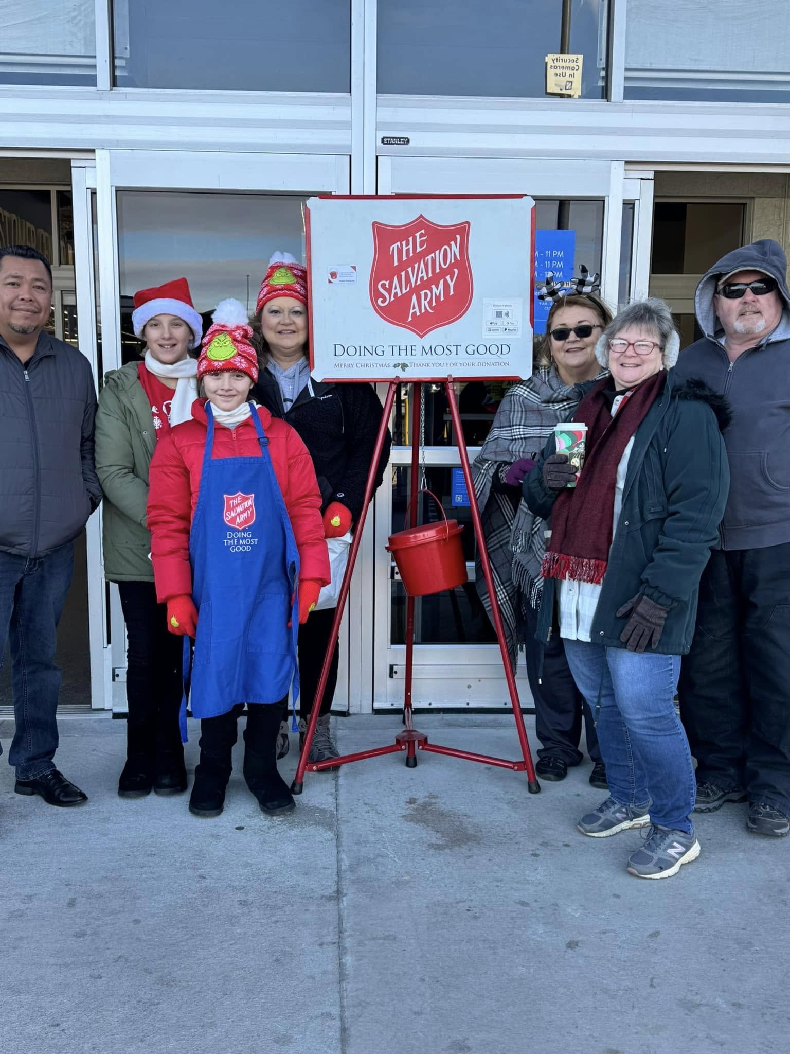 Ringing the bell for the Salvation Army