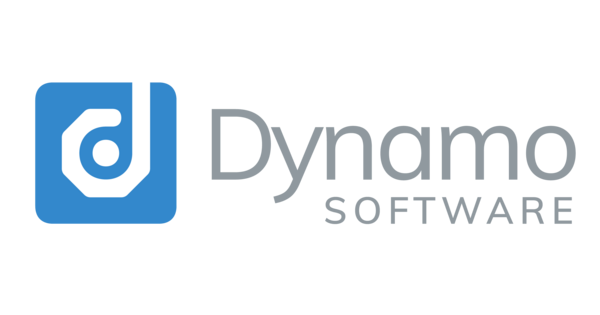 Logo of Dynamo Software featuring a stylized white 'd' within a blue square and the company name in gray text.