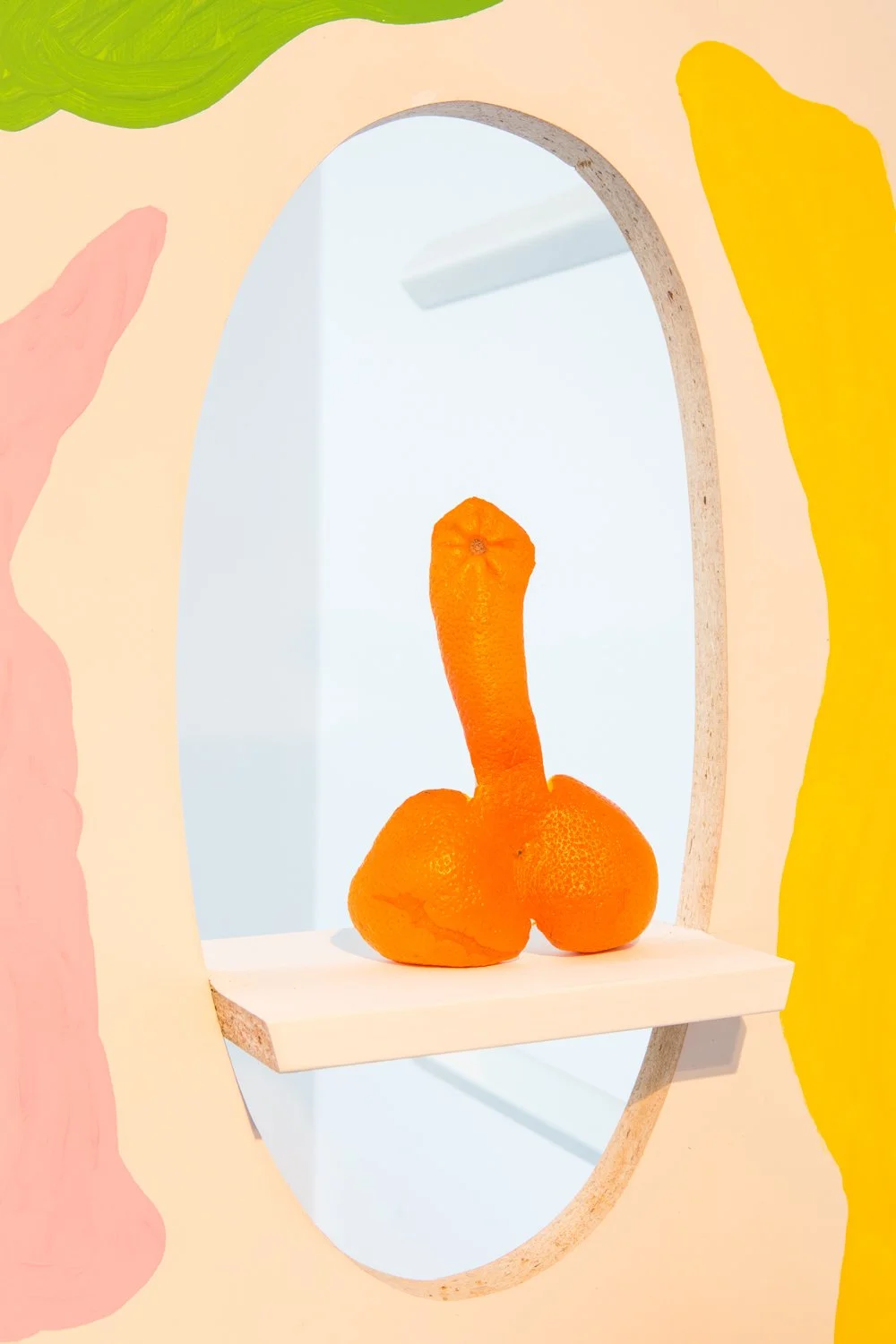through the flesh-tone scenario, the imported combi-boudoir, installation view at Invites series, Zabludowicz Collection, 2013