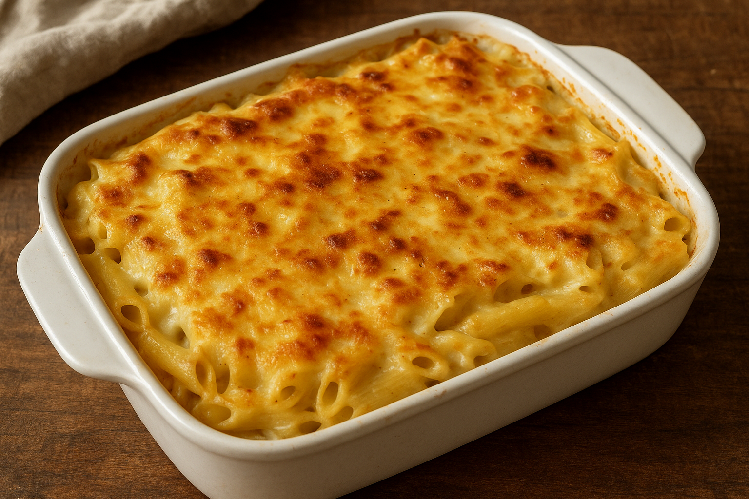 Warm, cheesy and full of flavor, this baked pasta is comfort food everyone will want seconds of