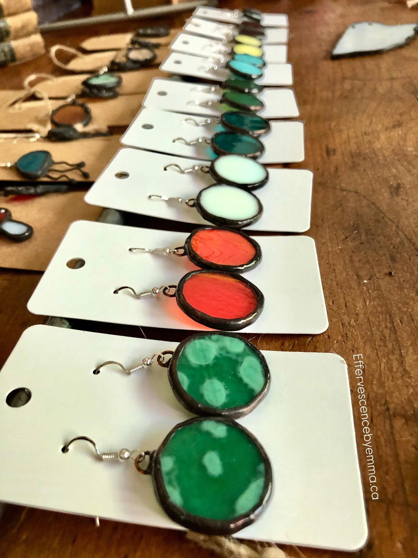 ✨ New stained glass earrings are ready to shine! ✨
I&rsquo;ve been working away in the studio and can&rsquo;t wait to share these little pieces of wearable art with you. 💎🖌️ Each one is handmade with love!

📍 Find me at the University of Toronto a