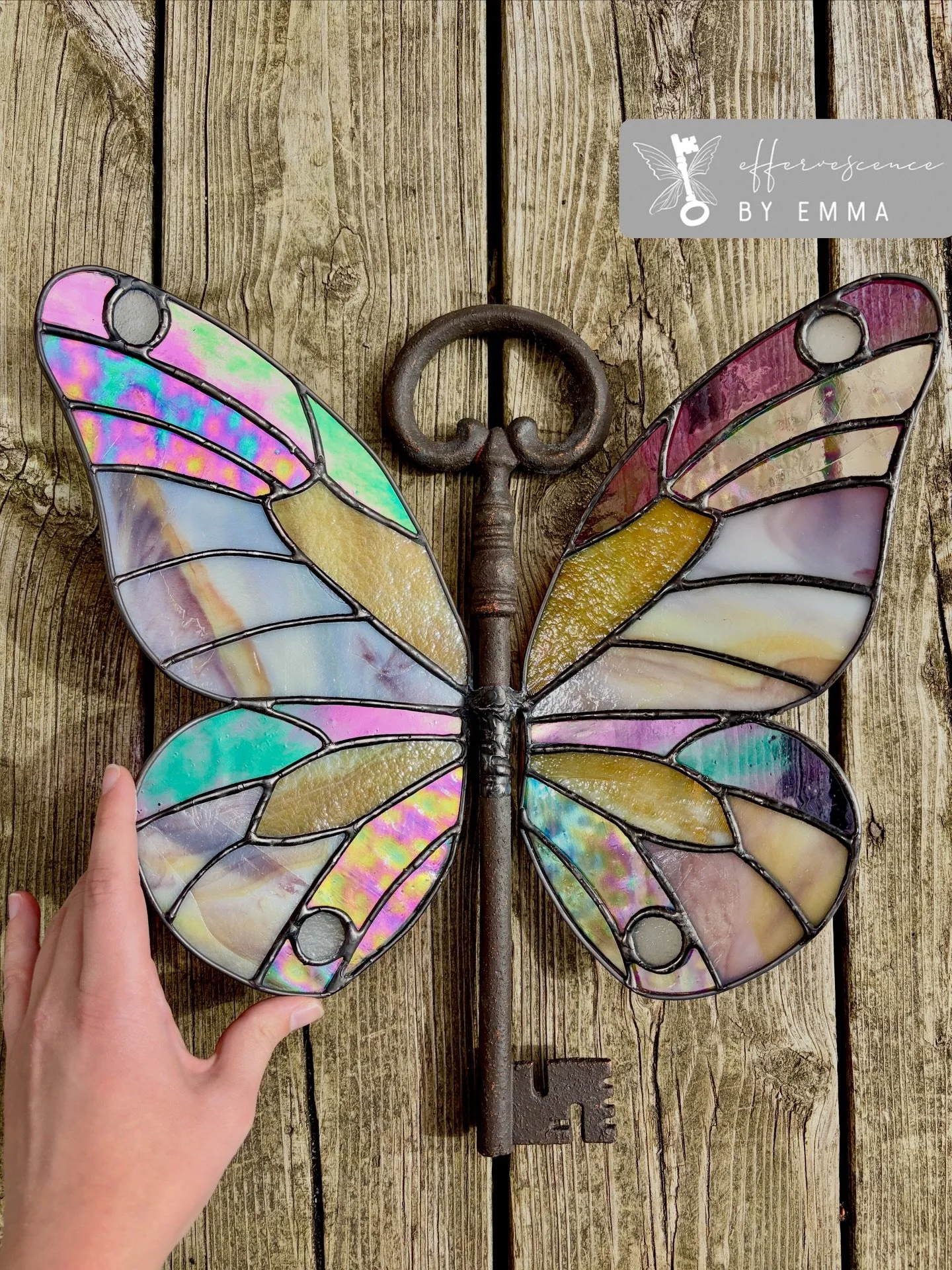 ✨OBSESSED✨ available May 10 📍Trinity Bellwoods park! @torontoartisan 
#butterfly#stainedglassartist#handmade#butterflykey