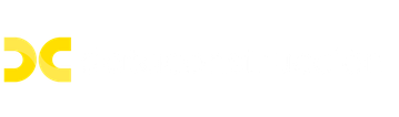 Logotipo de 'dataconstruccion' con letras blancas y amarillas en un fondo negro. Agencia de marketing para marcas de moda y belleza. Anuncios pagos en meta. Sitios web en Squarespace.