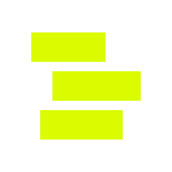 Three yellow highlighted rectangles stacked vertically on a white background.