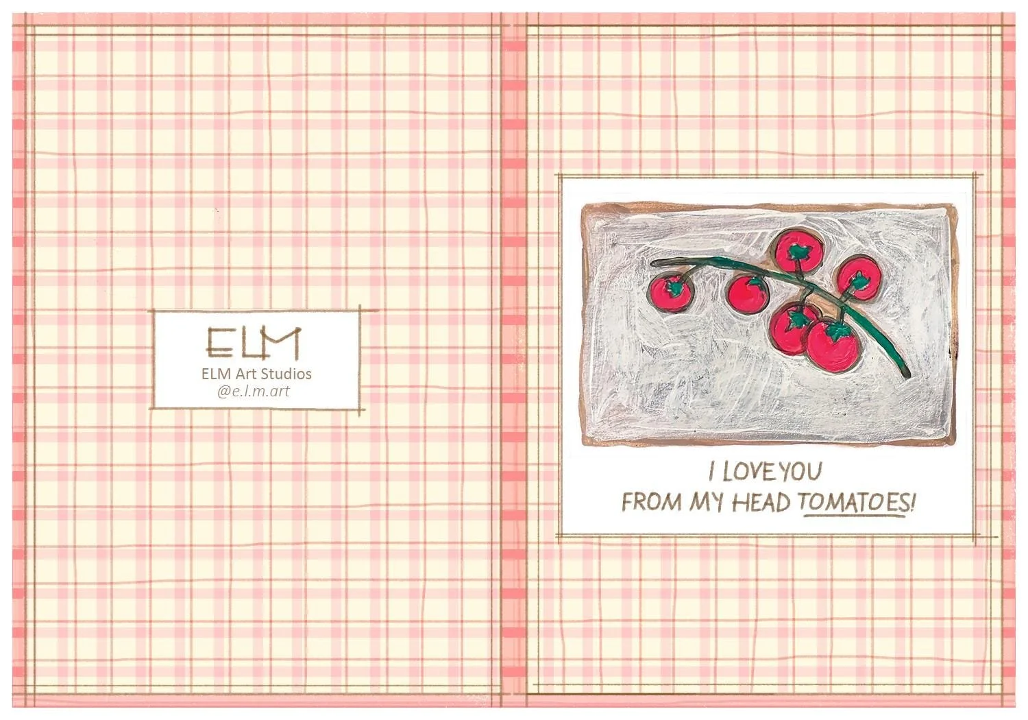 Stationery set featuring kitchen-themed art prints with colorful illustrations.