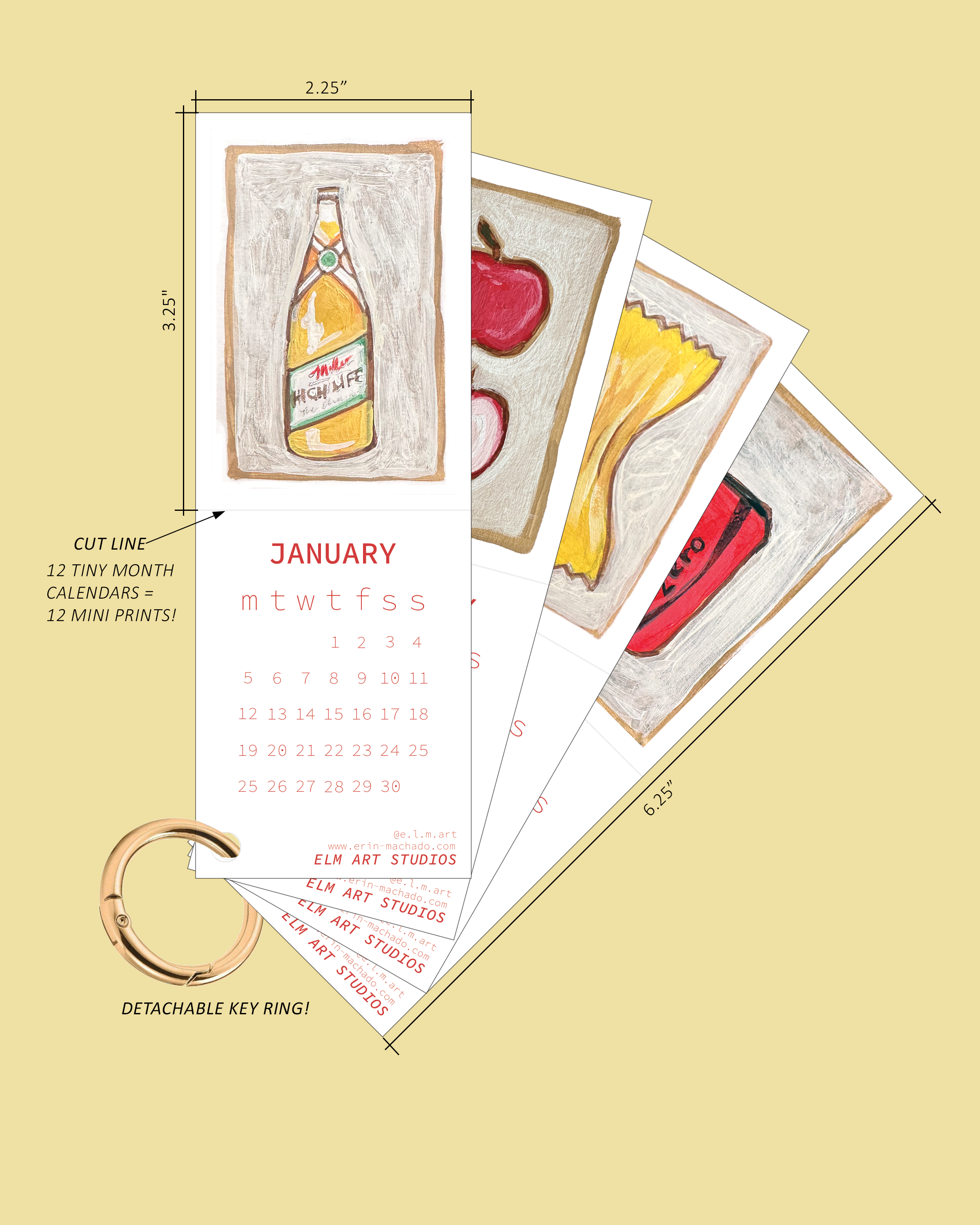 2026 Mini Art Print Calendar