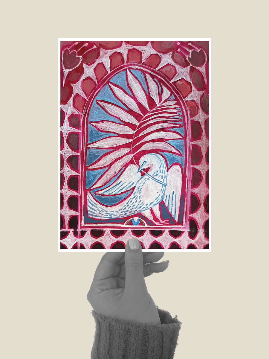 Folk Art Dove
