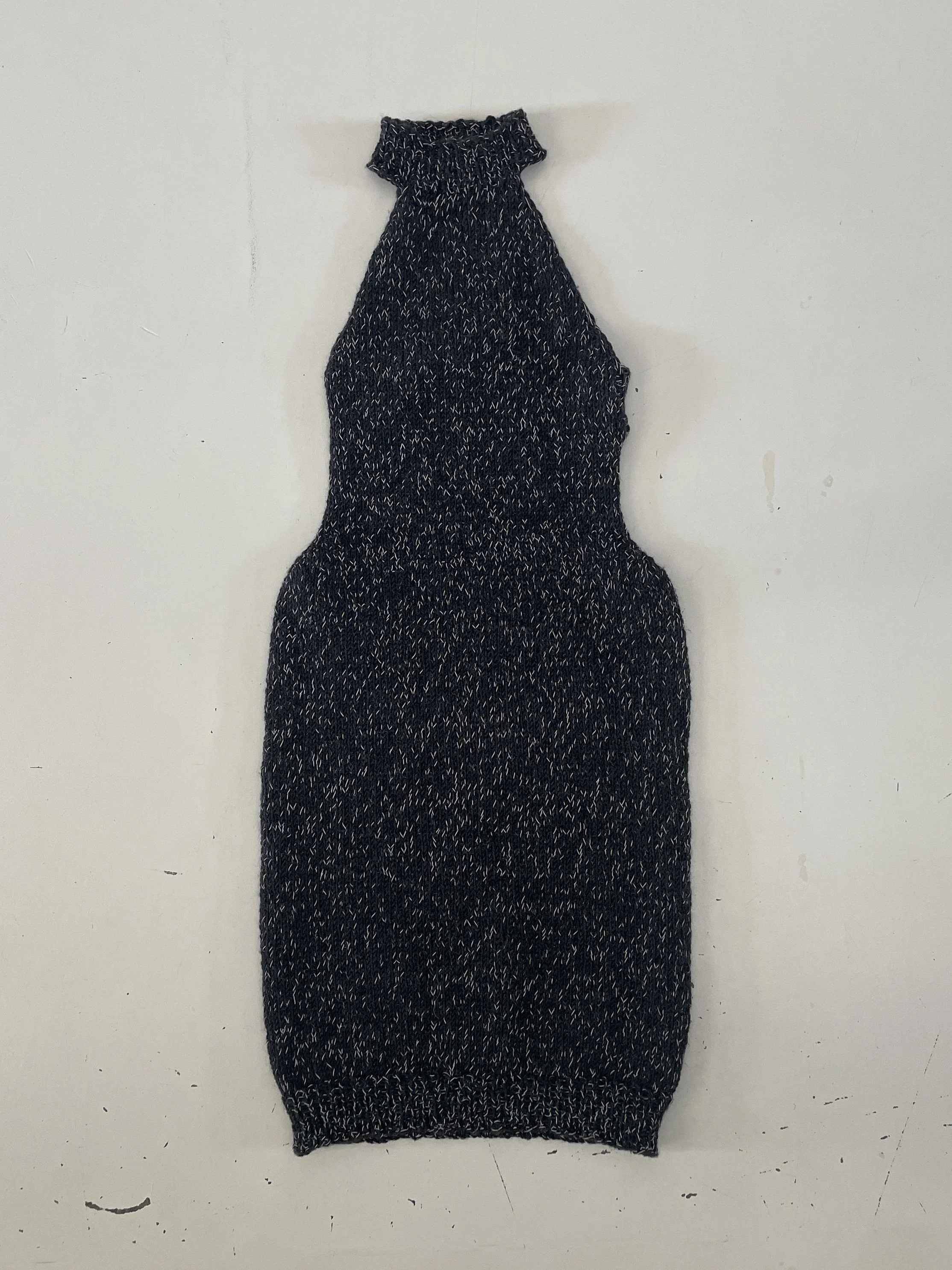 THE SHORT REFLECTIVE KNIT DRESS (ONE OF A KIND)