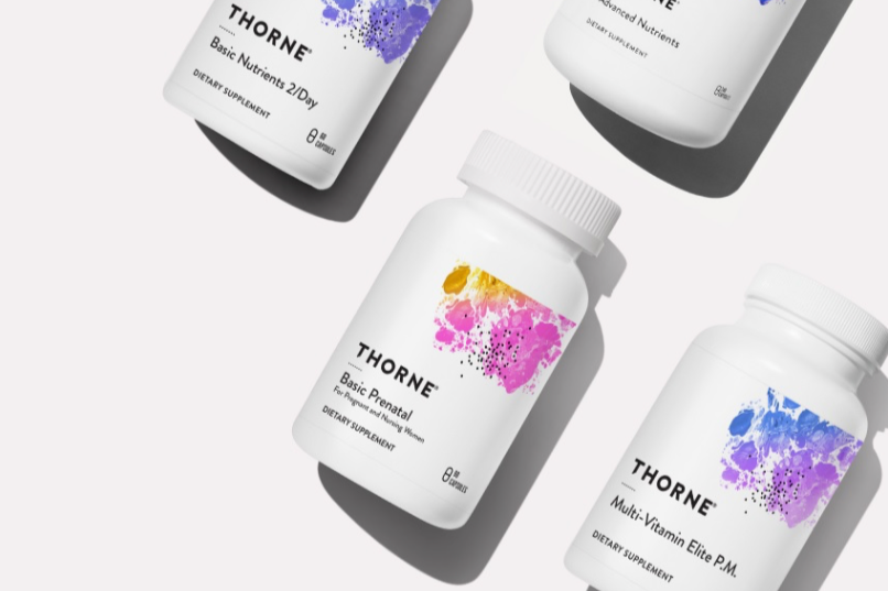Client work Thorne supplements