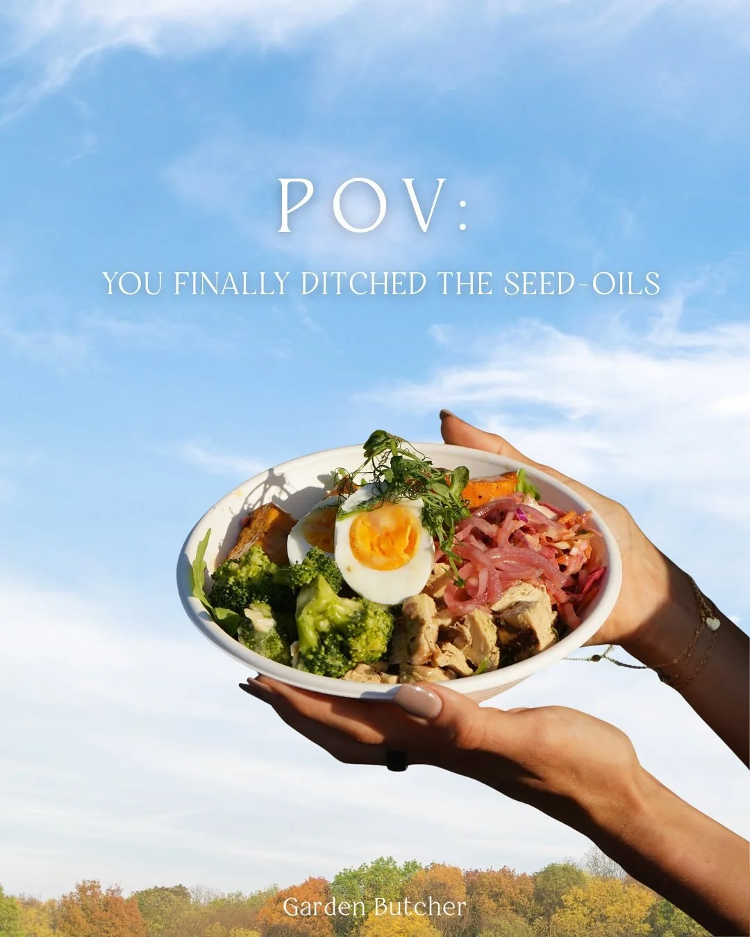Curious what changes when you cut out seed oils? 👉 Swipe to discover the benefits.&nbsp;
At @gardenbutcher every dish is crafted with 100% seed-oil-free ingredients. Your body deserves fuel that&rsquo;s clean, intentional, and uncompromised. 💚

.
.