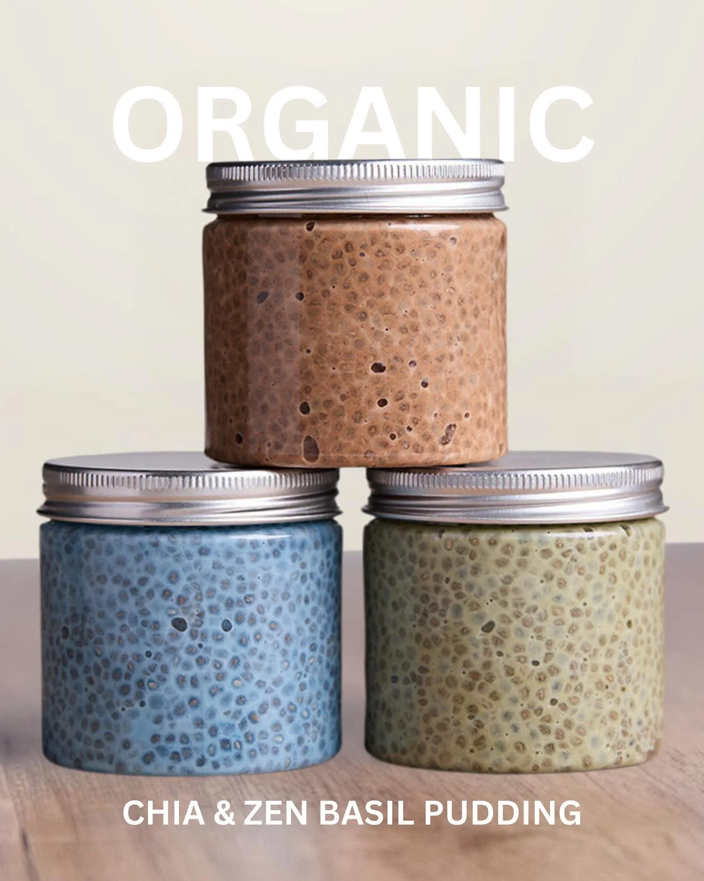 New drop 👀
@gardenbutcher&rsquo;s Organic Chia &amp; Zen Basil Pudding has arrived in three incredible flavors:
🍫 Chocolate Mushroom Protein
💙 Lavender Honey Blue Spirulina
🍵 Green Matcha

Packed with chia + zen basil seeds&mdash;both rich in fib