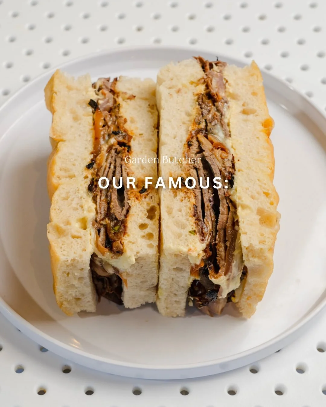 A fan favorite for a reason. ✨ @gardenbutcher&lsquo;s Boca Cheesesteak pairs local grass-fed beef filet with slow-roasted onions, rich cheddar, and house-made horseradish mayo, all layered on our housemade organic sourdough focaccia bread &amp; 100% 