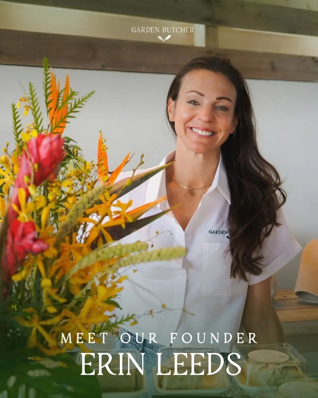 Meet the heart behind @gardenbutcher Erin Leeds 💚 @erinleeds

Swipe to learn what inspired her to build Garden Butcher and the items she orders on repeat. Her belief in simple ingredients, uncompromising sourcing, and food made with intention is the