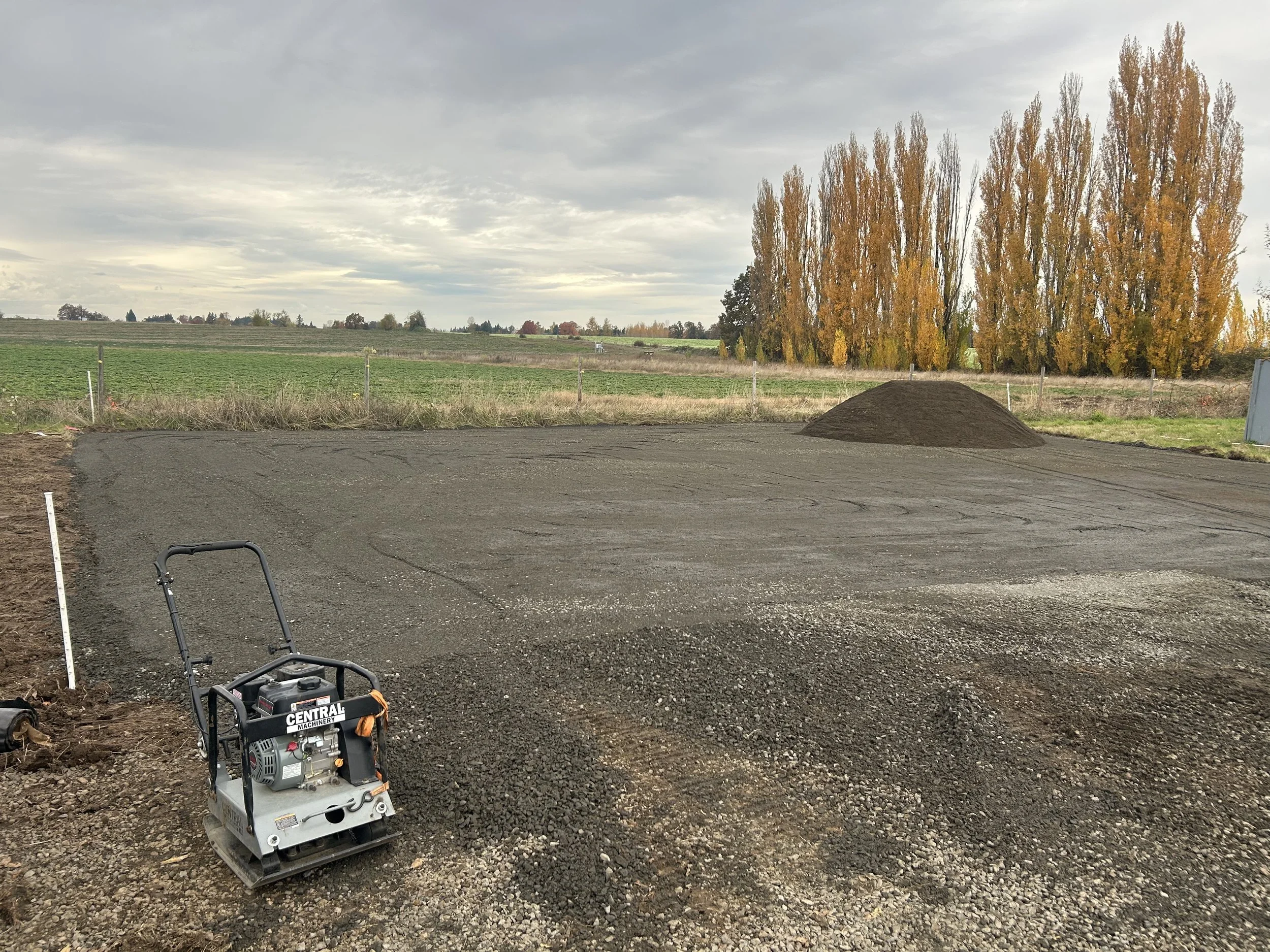 Compacted gravel
