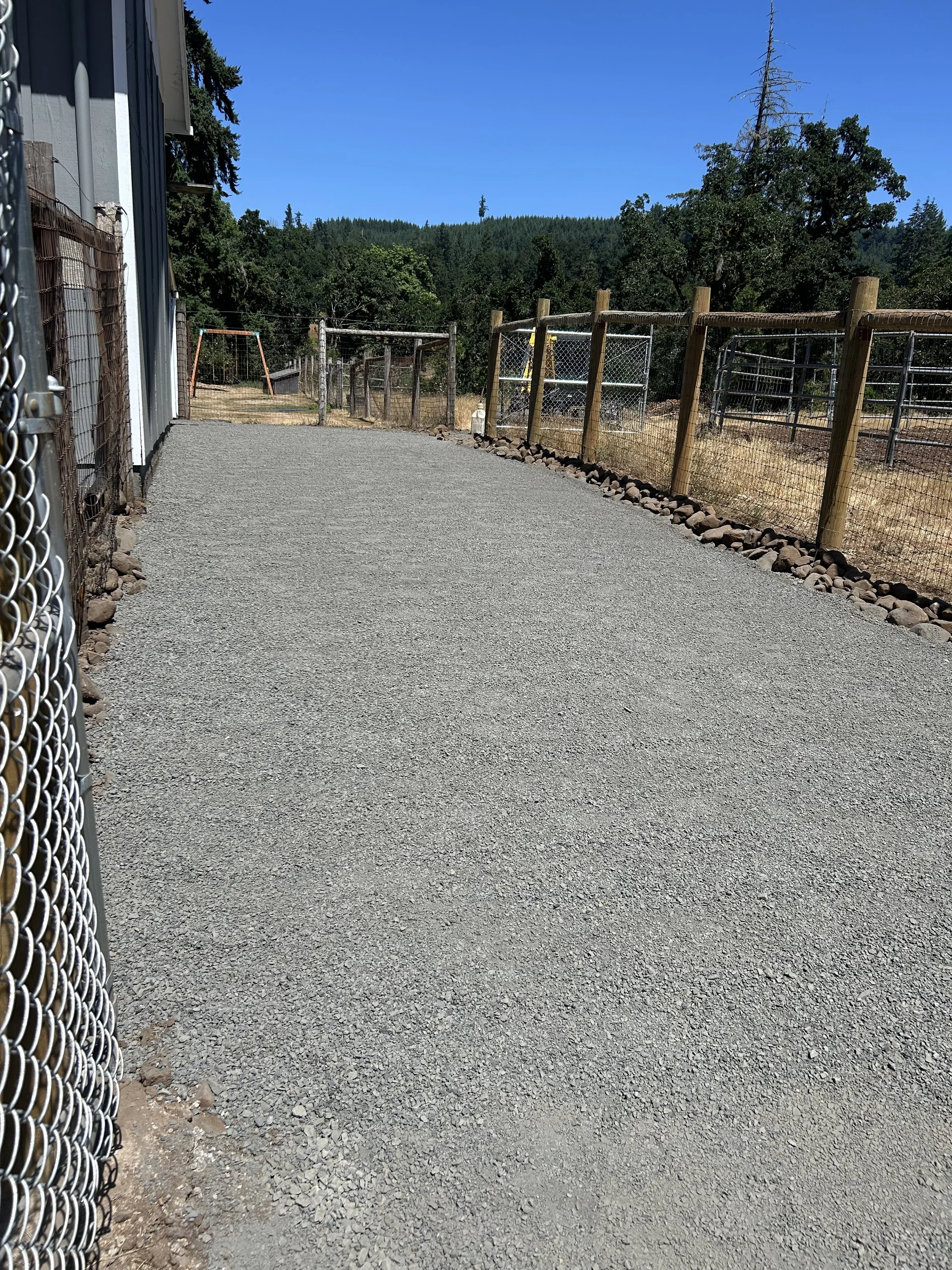 brand new horse paddock for homeowner.