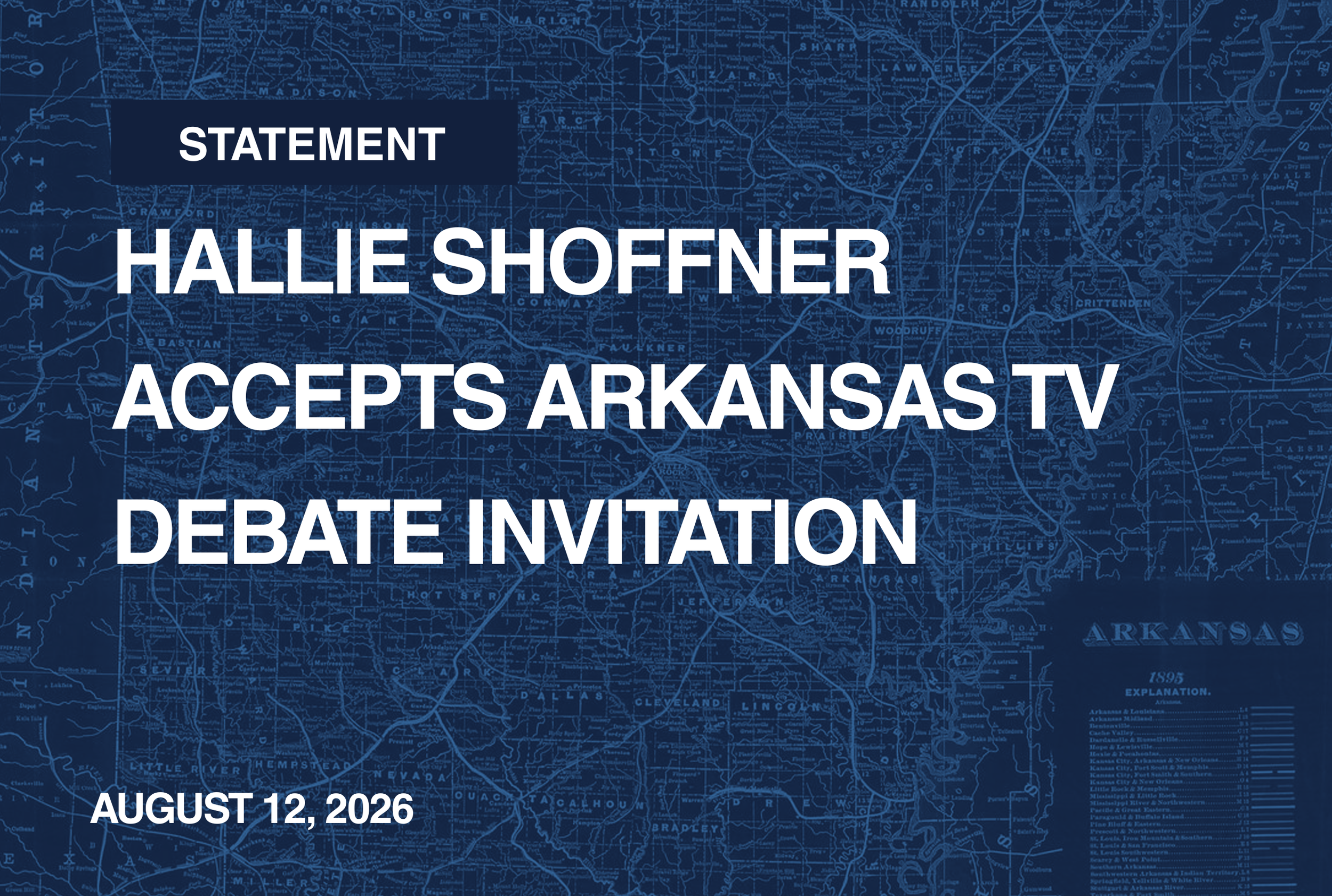 Hallie Shoffner Accepts Arkansas TV Debate Invitation