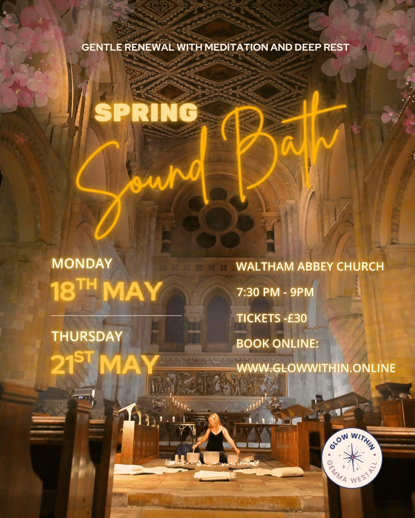 After such a beautiful response to last week&rsquo;s Winter gathering, I&rsquo;ve been asked many times when the next one will be.

So rather than keep everyone guessing&hellip;

Spring is now open 🌸

The next gathering in The Seasonal Sound Bath Se