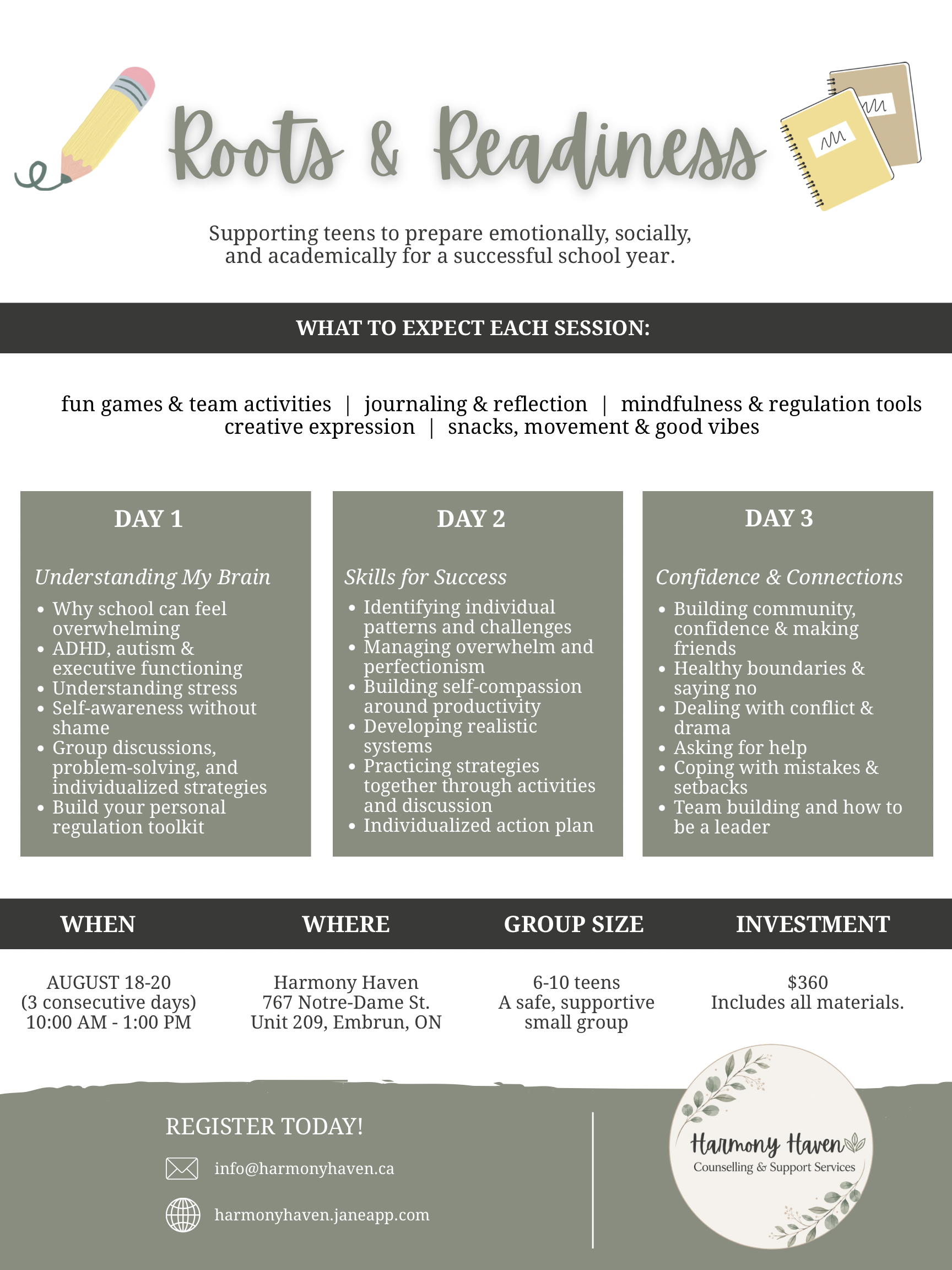 Teen group therapy in Russell, Embrun, Ontario