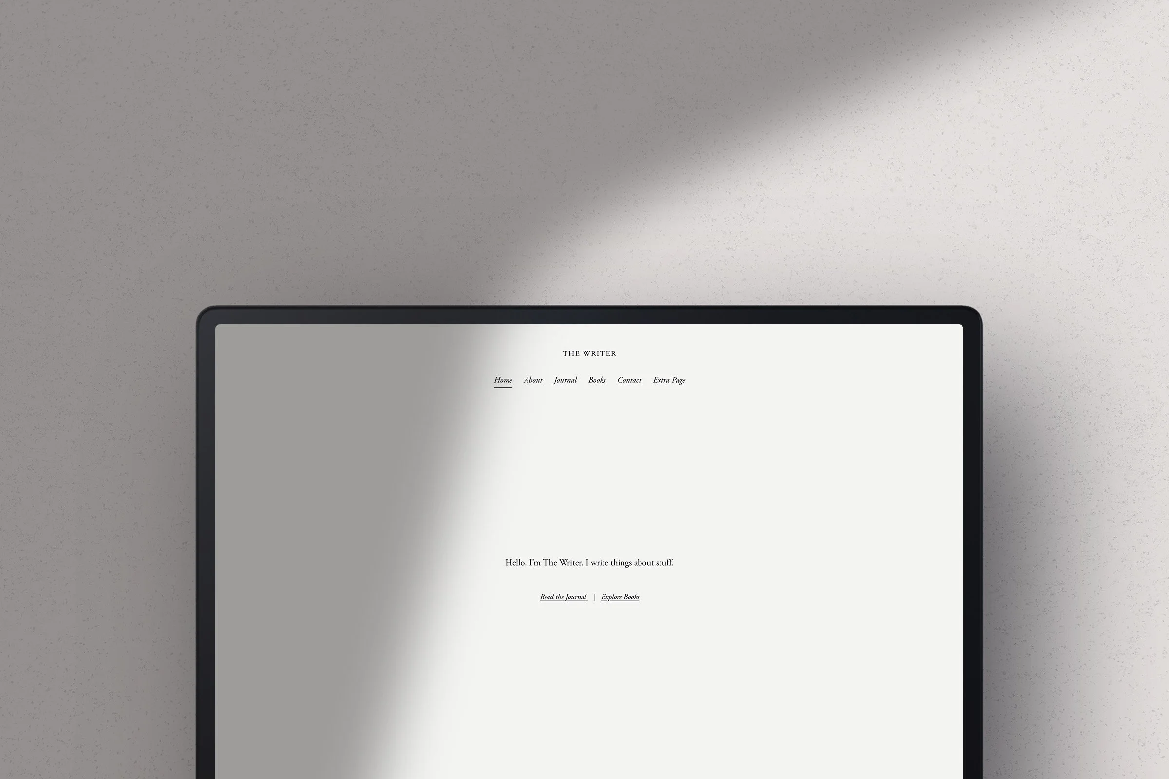 Squarespace Template — The Writer