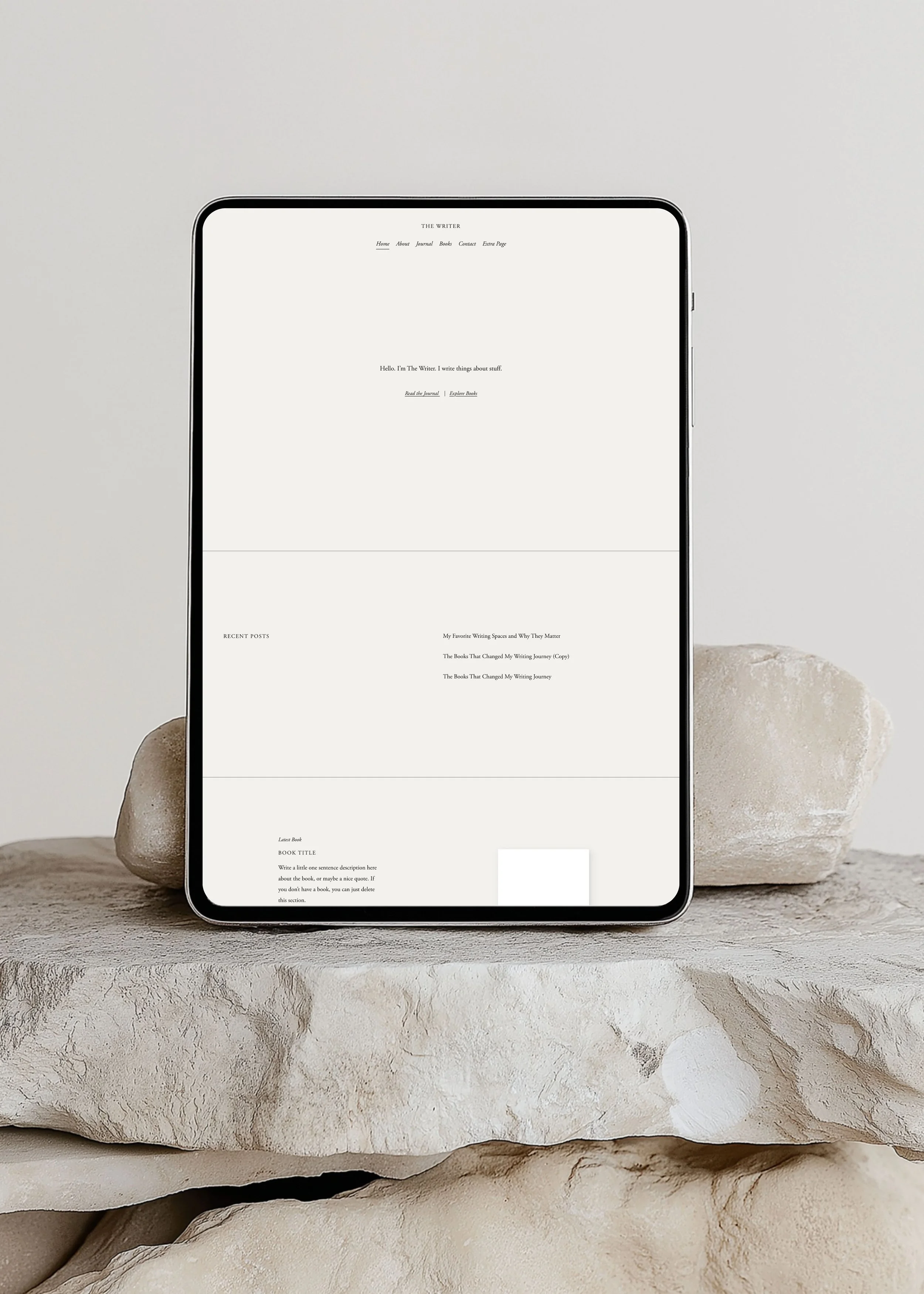 Squarespace Template — The Writer