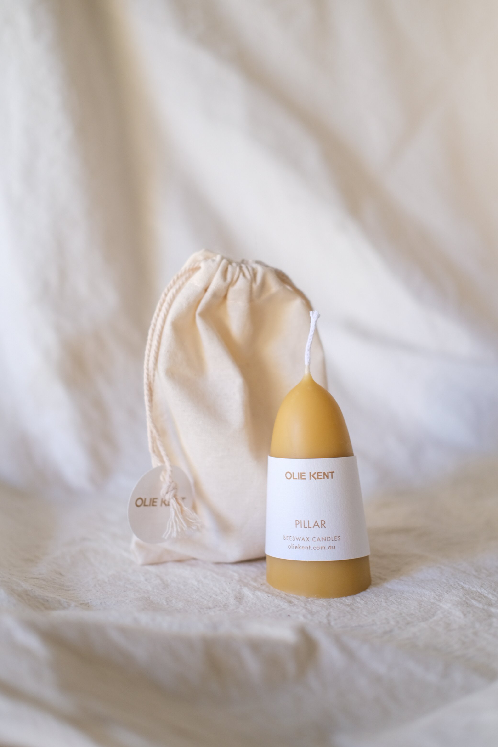 Organic Pillar Candle