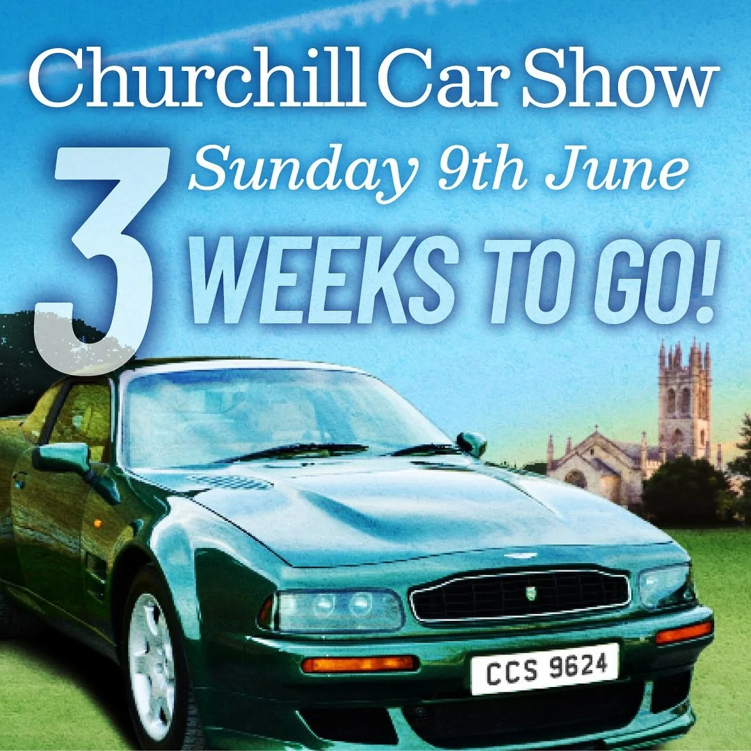 The sun is shining and there’s just 3 weeks to go! We hope you are as excited as we are! There’s plenty for car enthusiasts and young families alike at Churchill Car Show, with a green full of exhibitor cars to see (and bookings still com