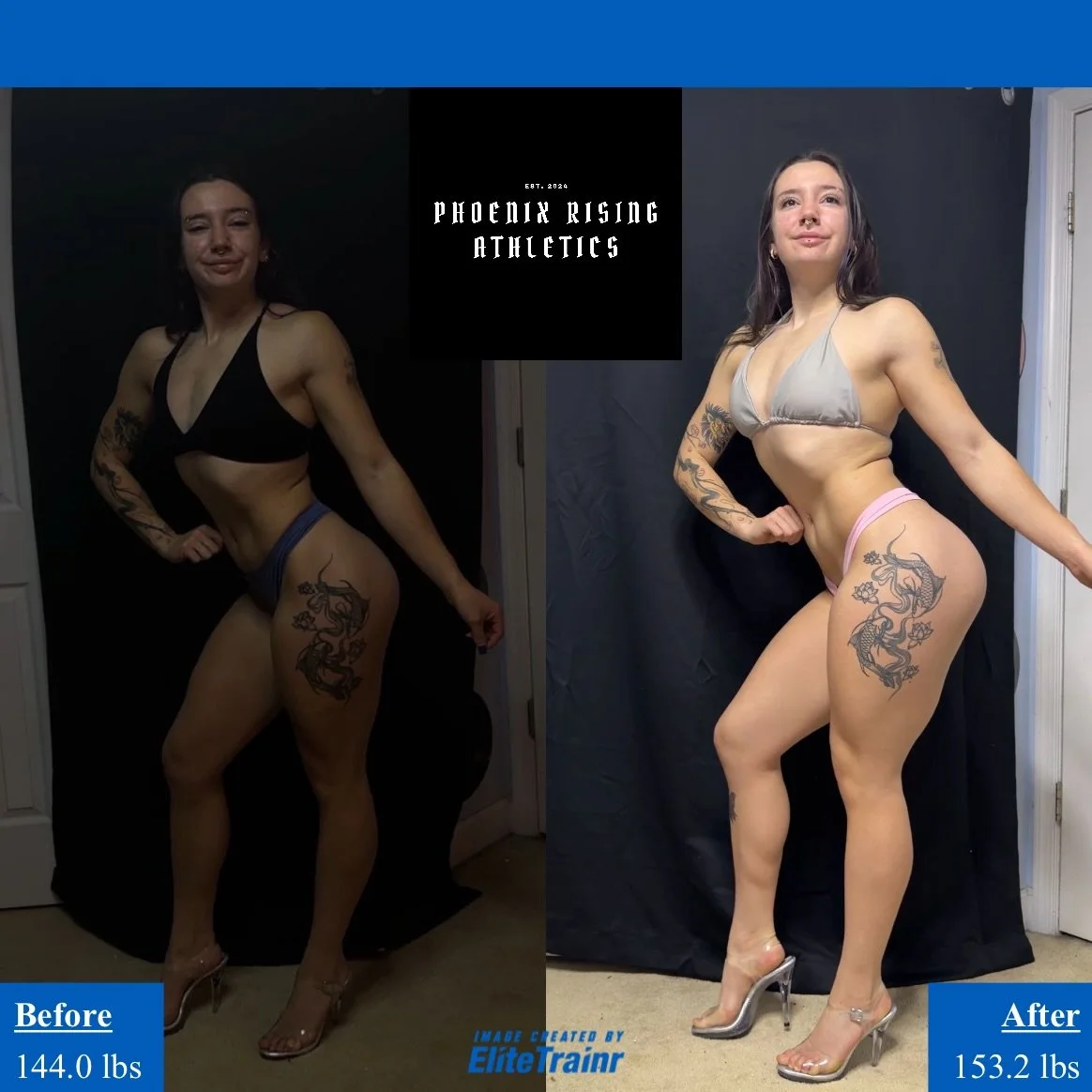 Natural growth 🤌🏼 from powerlifter to bodybuilder. @ma1sonlifts has embraced her growth season &amp; it&rsquo;s paying off. 6 weeks out from kicking off her first prep 😈 

How did she do it? EATING HER DANG FOOD &amp; TRAINING WITH INTENSITY. 

💥