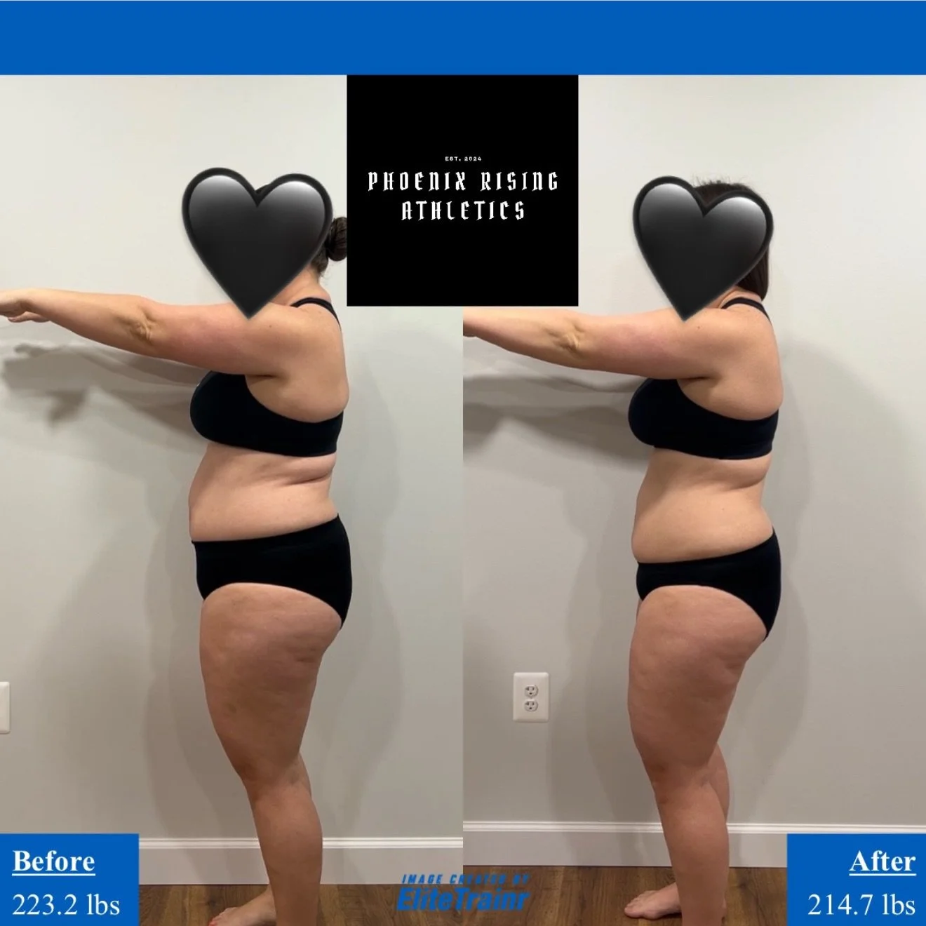 My girl is WORKING 👏🏻👏🏻👏🏻 she wanted to remain anonymous in pictures shared. We&rsquo;ve been working together since the beginning of January. She just had her first week in her fat loss phase after finishing her regulation phase. AND it was he