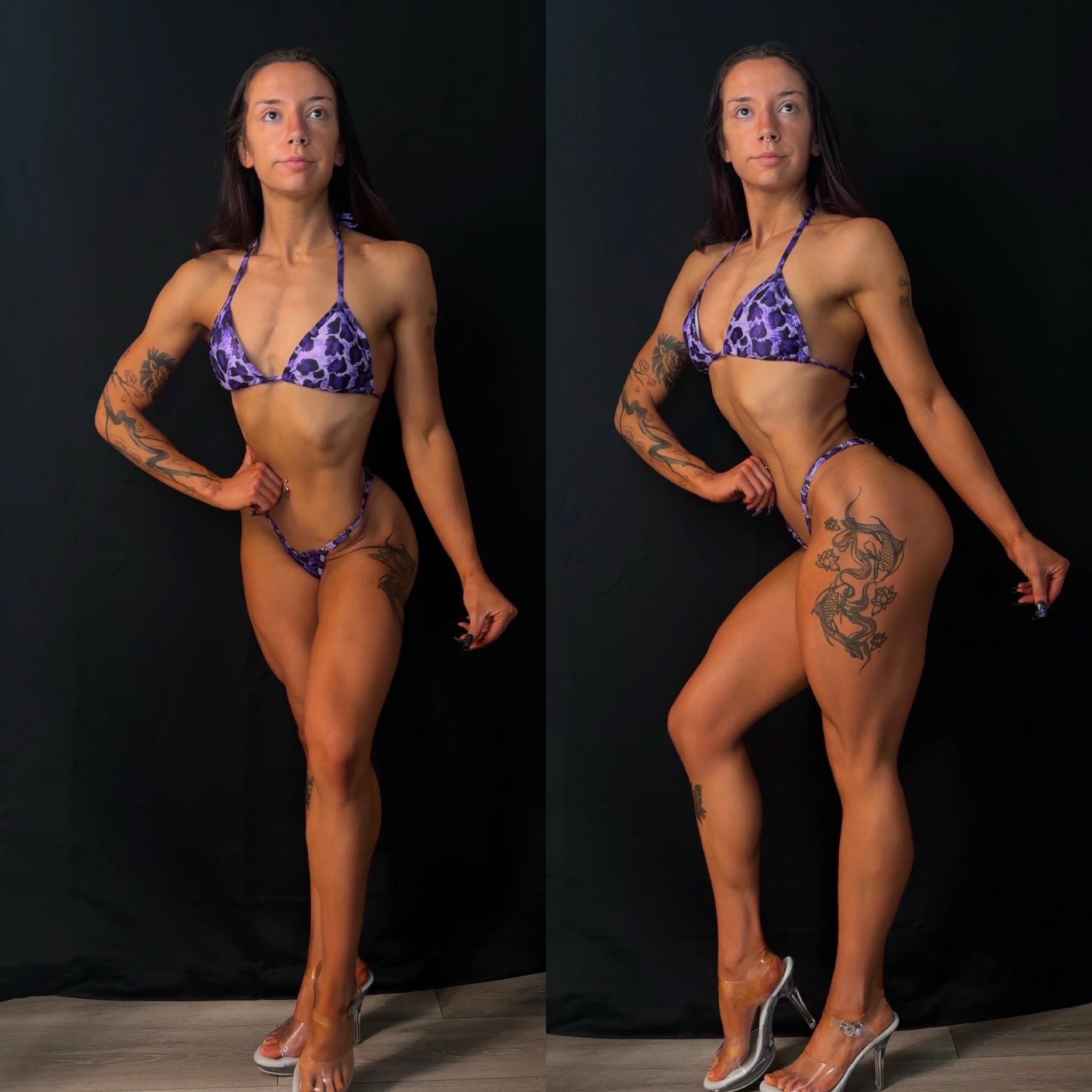 One day out - carbs were added back in yesterday. Continuing to tighten up this morning after added carbs 🤌🏼 

Game time is tomorrow at 4 😈 

First time natural competitor (and she&rsquo;s 20 y&rsquo;all) there is so much ahead in this sport for h