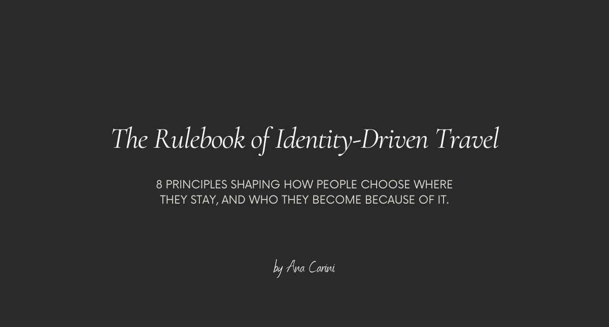 No 1. The Rulebook of Identity-Driven Travel
