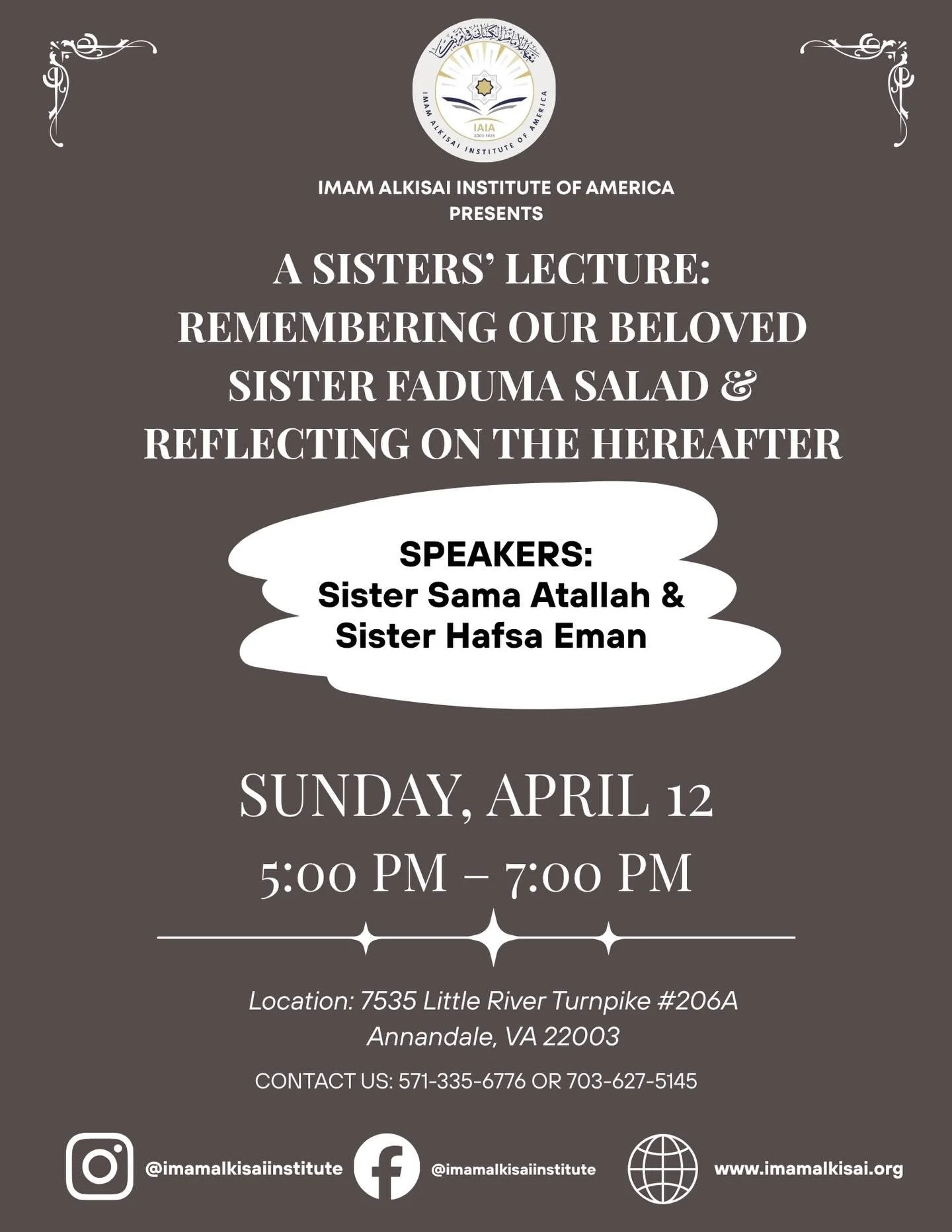 JOIN US TOMORROW SUNDAY APRIL 12 ❗️