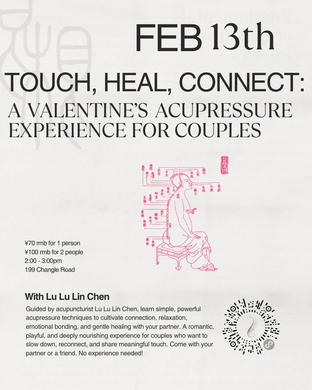 Touch, Heal, Connect:  A Valentine’s Acupressure Experience for Couples